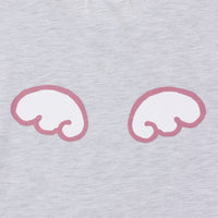 Pijama Chiikawa Ángel gris jaspeado
