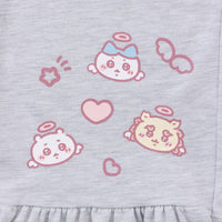 Pijama Chiikawa Ángel gris jaspeado