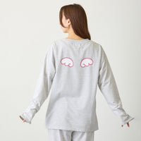 Pijama Chiikawa Ángel gris jaspeado