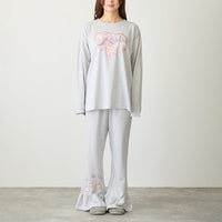 Pijama Chiikawa Ángel gris jaspeado