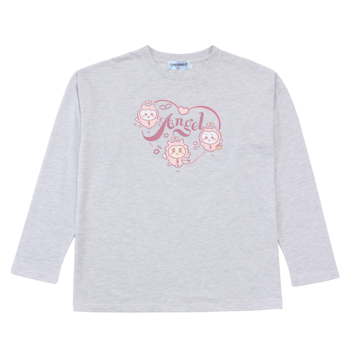 Pijama Chiikawa Ángel gris jaspeado