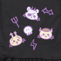 Pijama Chiikawa de demonios, gris carbón