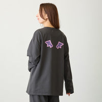 Pijama Chiikawa de demonios, gris carbón