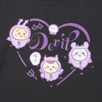 Pijama Chiikawa de demonios, gris carbón
