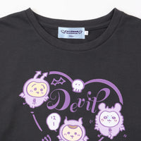 Pijama Chiikawa de demonios, gris carbón
