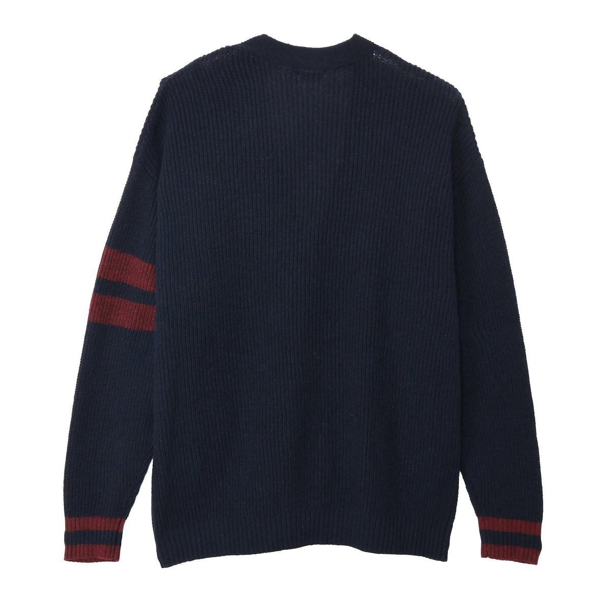 Cardigan tejido Mofusand azul marino, estilo lanzador