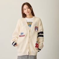 Cardigan tejido Mofusand Bateador - natural