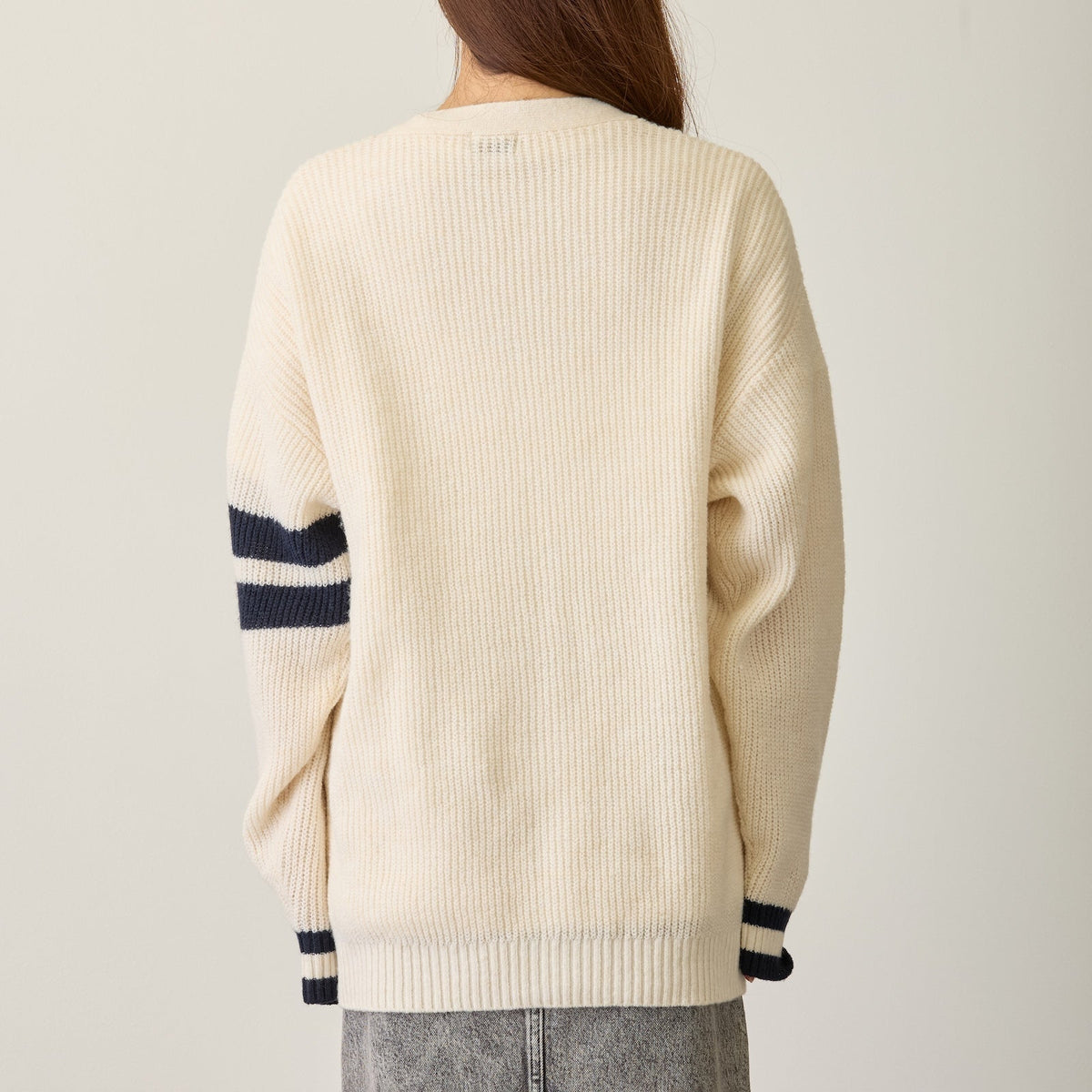 Cardigan tejido Mofusand Bateador - natural