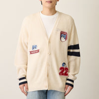 Cardigan tejido Mofusand Bateador - natural