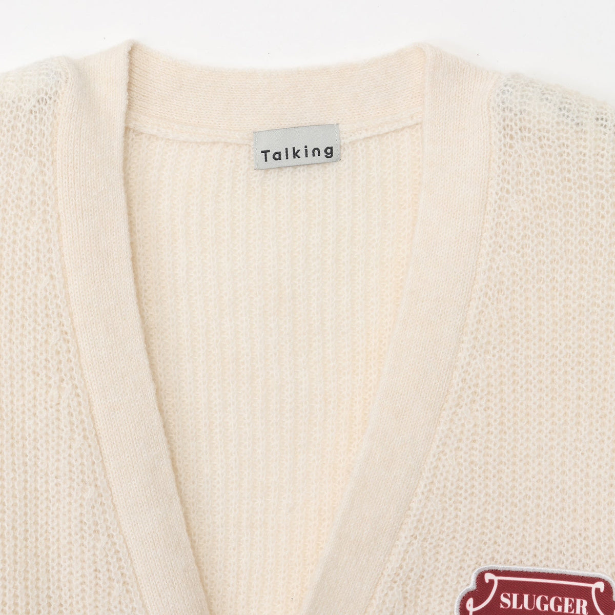Cardigan tejido Mofusand Bateador - natural
