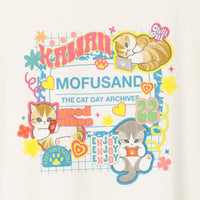 Polera mofusand THE CAT DAY ARCHIVES blanca