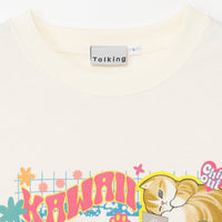 Polera mofusand THE CAT DAY ARCHIVES blanca