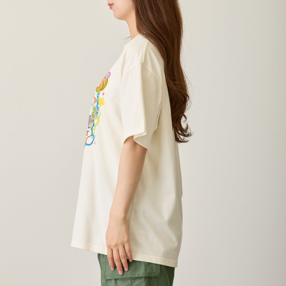 Polera mofusand THE CAT DAY ARCHIVES blanca