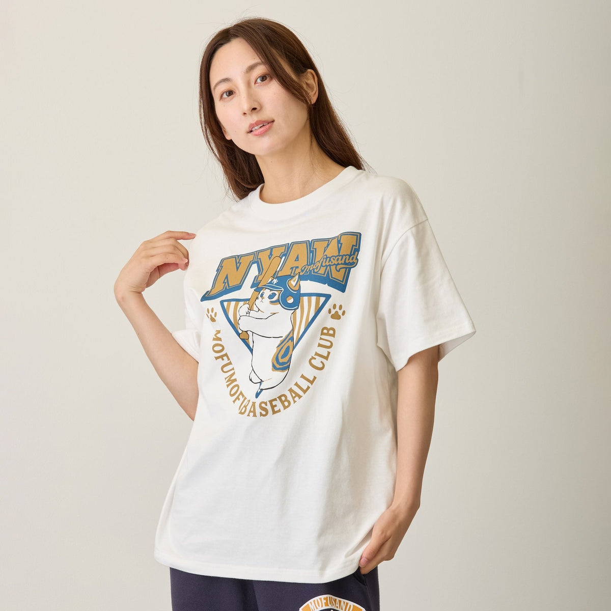 Polera mofusand NYAW blanca