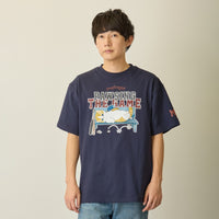 Polera mofusand PAWSING THE GAME azul marino