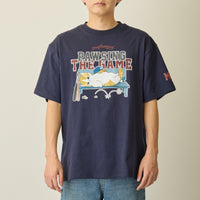 Polera mofusand PAWSING THE GAME azul marino