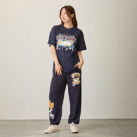 Polera mofusand PAWSING THE GAME azul marino