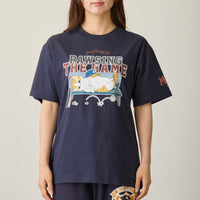 Polera mofusand PAWSING THE GAME azul marino