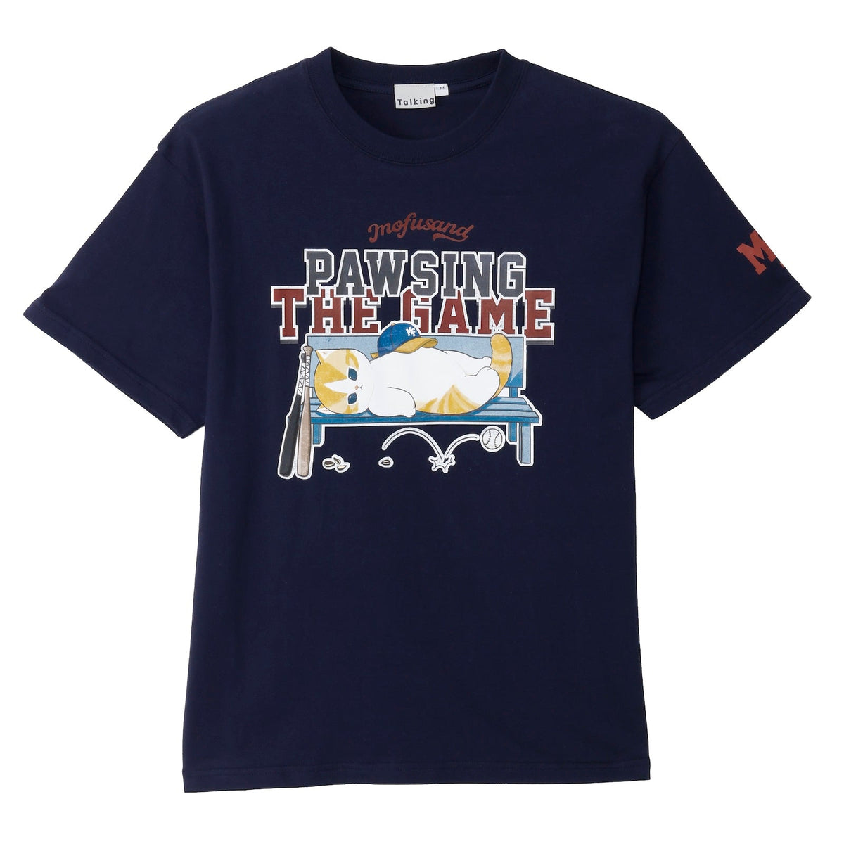 Polera mofusand PAWSING THE GAME azul marino