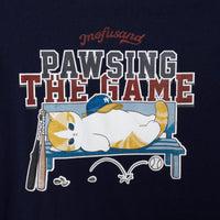 Polera mofusand PAWSING THE GAME azul marino
