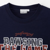 Polera mofusand PAWSING THE GAME azul marino