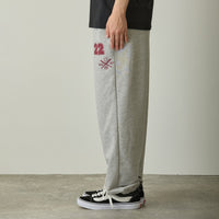 Pantalón de buzo Mofusand ¡Buen batazo, miau! gris jaspeado