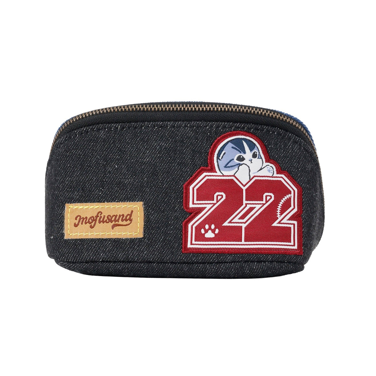 Estuche de denim mofusand 22 negro