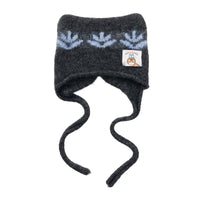 Gorro tejido mofusand NORDIC con orejas de gato, carbón