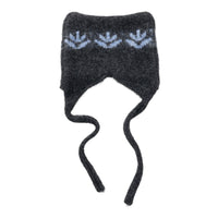 Gorro tejido mofusand NORDIC con orejas de gato, carbón