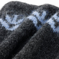 Gorro tejido mofusand NORDIC con orejas de gato, carbón