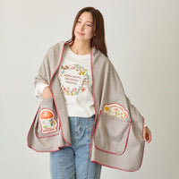 Mofusand Woodland: estola manta beige Mushroom