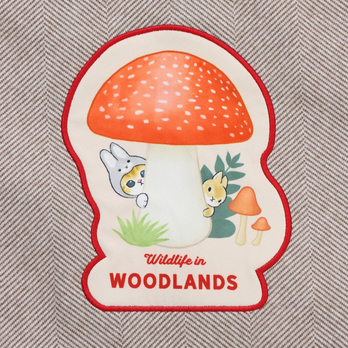 Mofusand Woodland: estola manta beige Mushroom