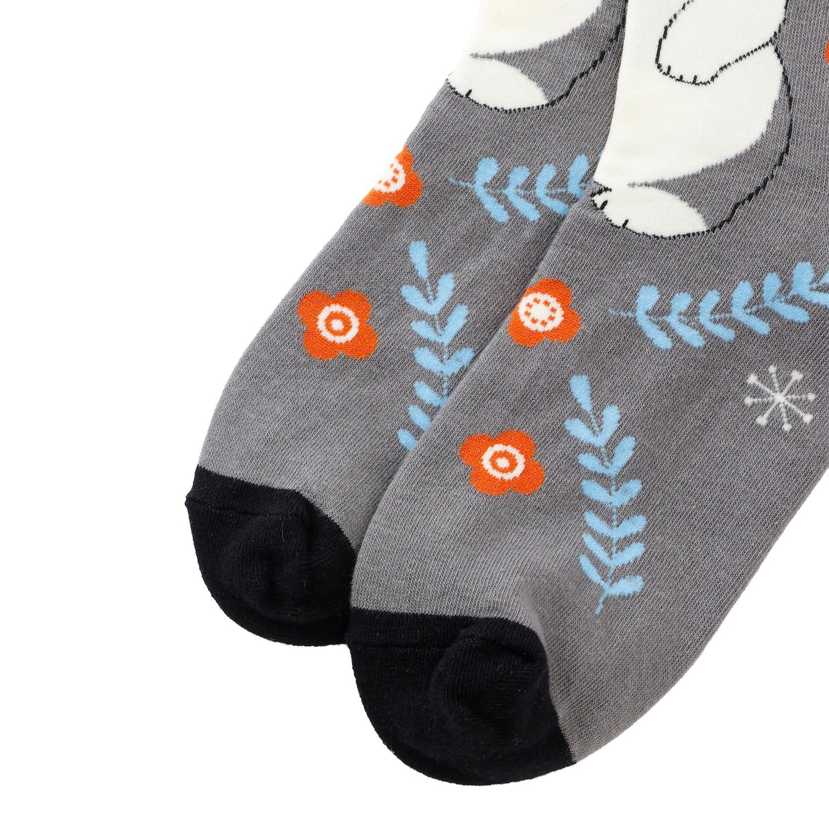 Calcetines mofusand Woodland con hongos, gris