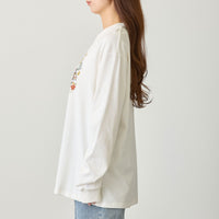 Polera mofusand Meadow Friends blanca