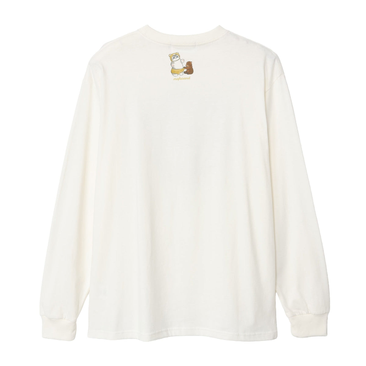 Polera mofusand Meadow Friends blanca