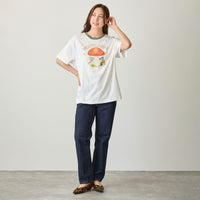 Polera blanca Mofusand Woodlands Conejitos