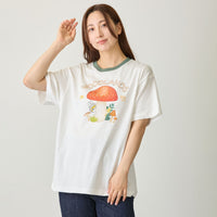Polera blanca Mofusand Woodlands Conejitos