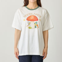 Polera blanca Mofusand Woodlands Conejitos