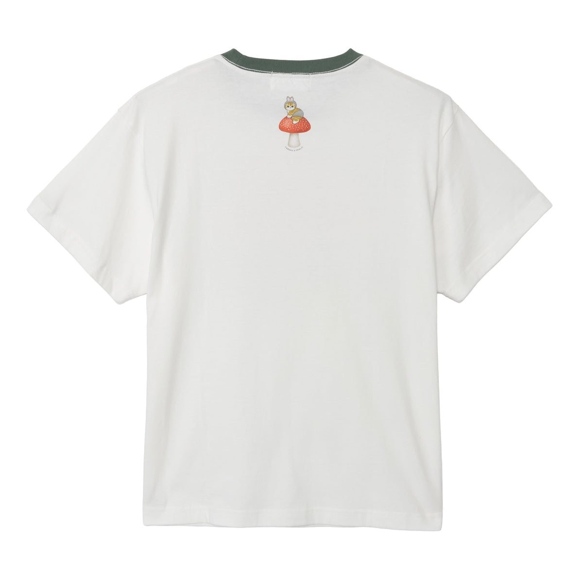 Polera blanca Mofusand Woodlands Conejitos