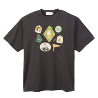 Polera mofusand WOODLANDS con diseño de stickers