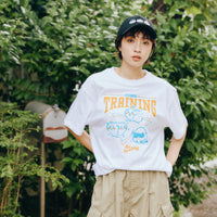 Chiikawa: Polera blanca de entrenamiento en trío
