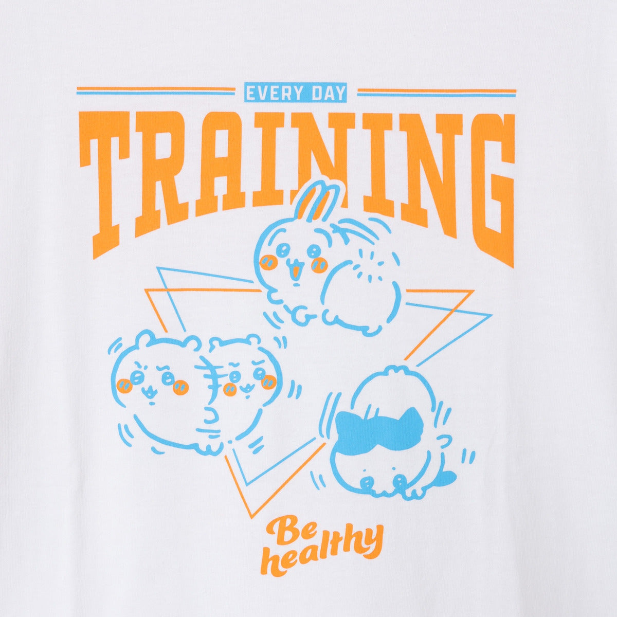 Chiikawa: Polera blanca de entrenamiento en trío