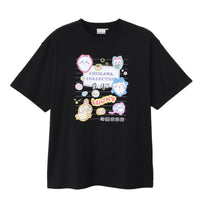 Polera Chiikawa estilo cuaderno universitario negra
