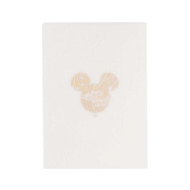 Carpeta Mickey Mouse de washi, nubes y foil rojo