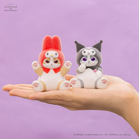 Mofusand x Sanrio: colección de figuras flocadas vol. 2