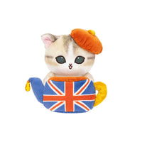 Peluche de escritorio mofusand: gato en tetera