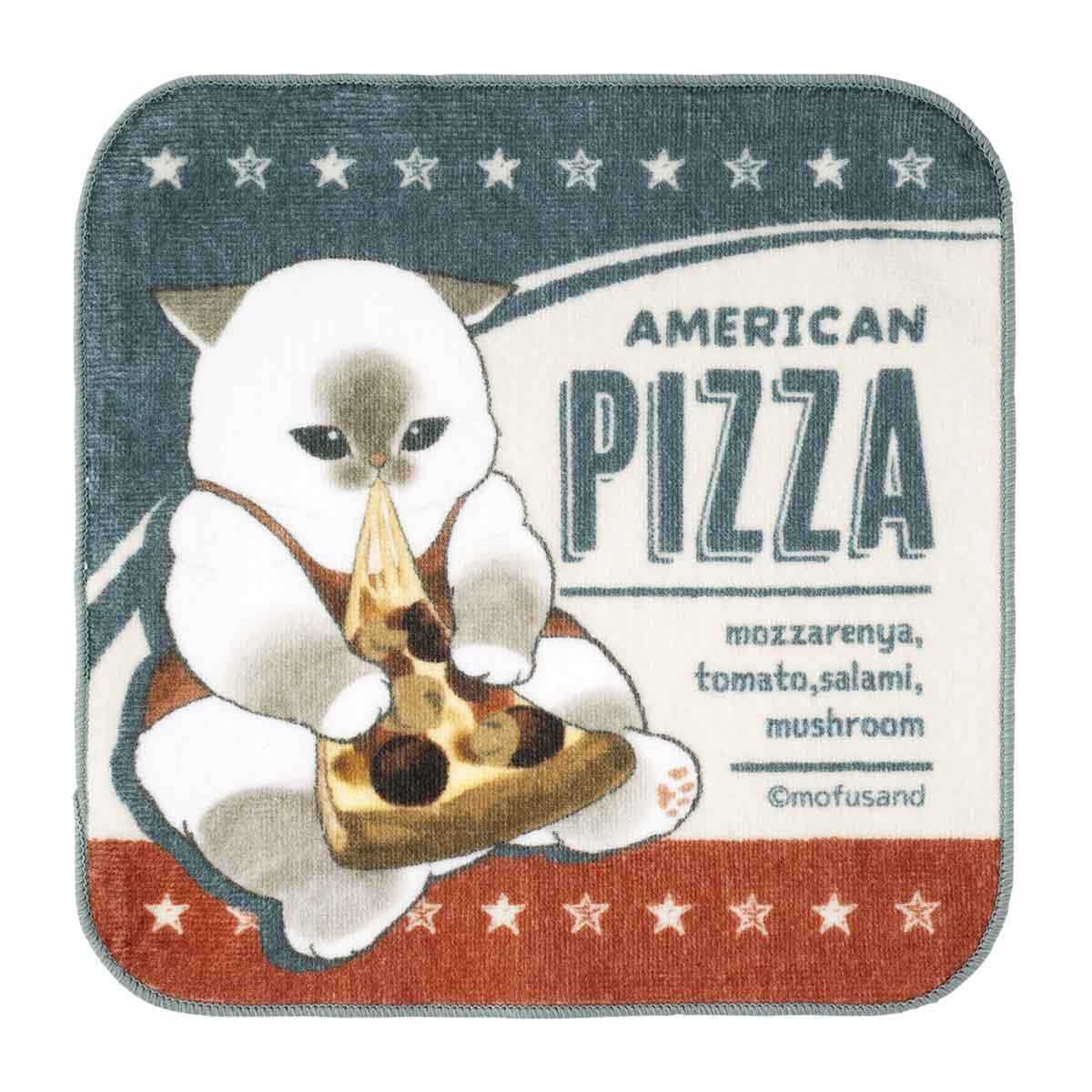 Mofusand: toalla de mano Gato Pizza