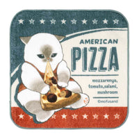 Mofusand: toalla de mano Gato Pizza
