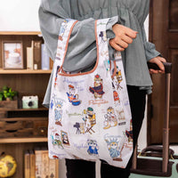 Bolsa ecológica plegable Mofusand Gato Pizza