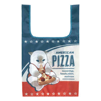 Bolsa ecológica plegable Mofusand Gato Pizza